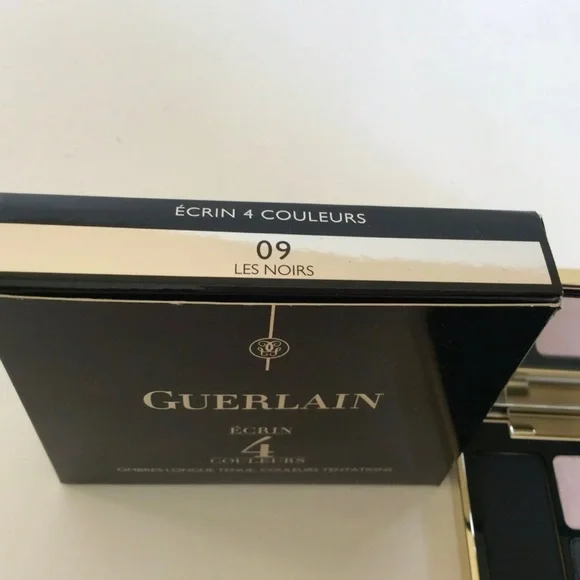 New In Box GUERLAIN ECRIN 4 COULEURS LONG-LASTING EYESHADOWS #09 LES NOIRS